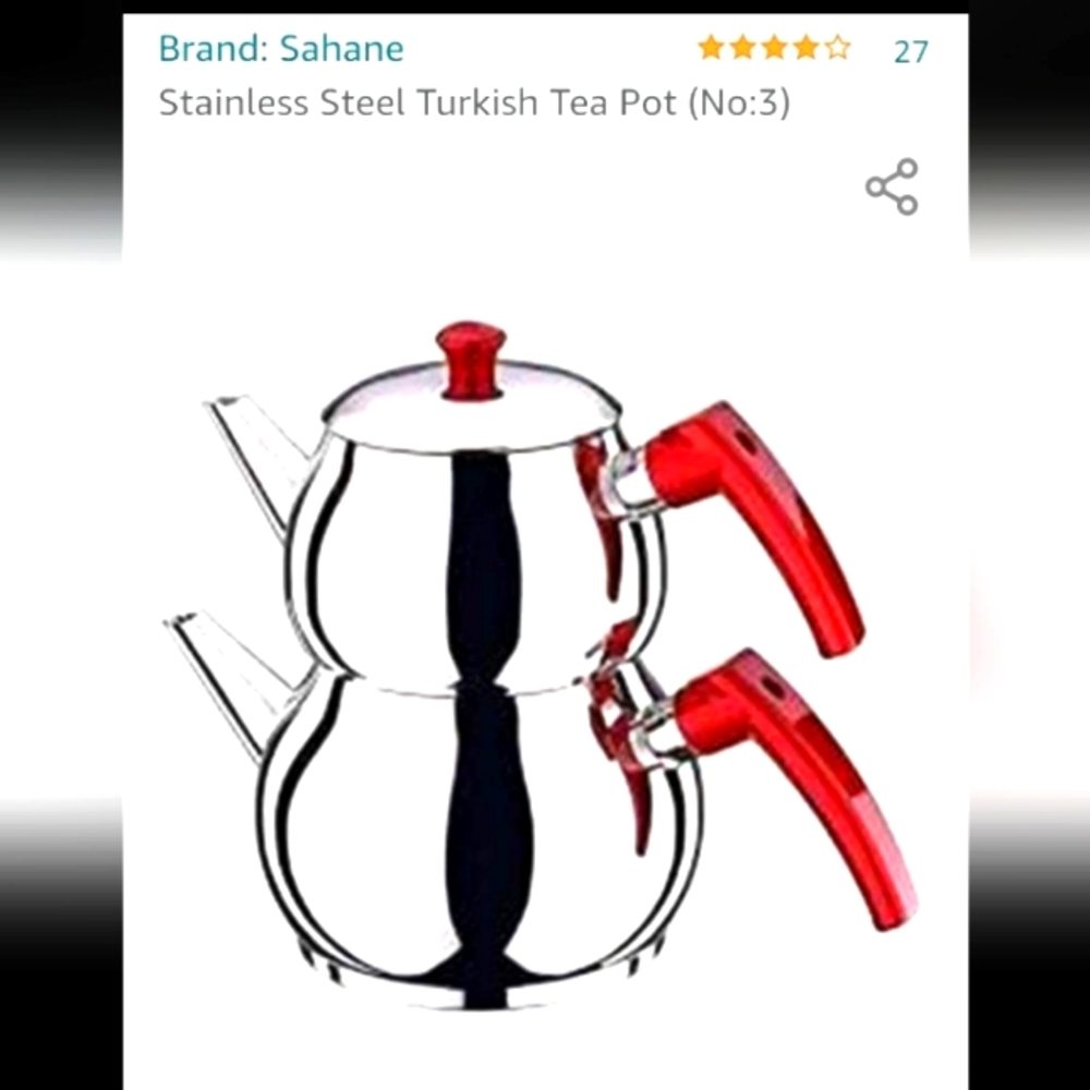 Sahane Stainless Steel Tea Pot